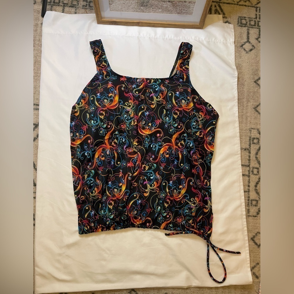 T.H.E Blouson Day Dreaming Tangerine swim top